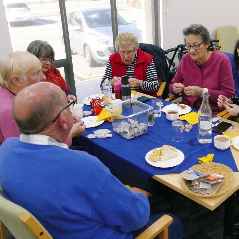 alt='TLT-Host Nursing home friends crafting'