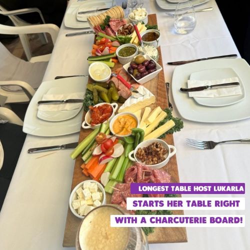 The Longest Table Host Lukarla's charcuterie board